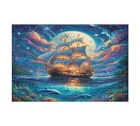 Navegación Velero Puzzles 1000 Piezas Alivio Estrés Mental el Barco marítimo Rompecabezas 3D para Toda La Familia Juguete Educativo Desafío Intelectual 1000 PCS