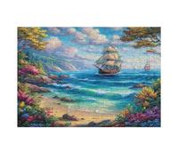 Navegación Velero Puzzles 300 Piezas Alivio Estrés Mental el Barco marítimo Rompecabezas 3D para Toda La Familia Juguete Educativo Desafío Intelectual 300 PCS