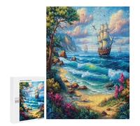 Navegación y velero Puzzle 500 Piezas Educativo Infantil el Barco de mar Juego De Rompecabezas para Familia DIY Entretenimiento 3D Maquetas Construir Aliviar Estrés 500 PCS
