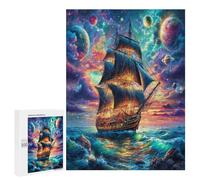 Navegación y velero Puzzles 500 Piezas 3D Impossible Familiar el Barco de mar Desafío Intelectual para Adultos Y Niños A 12 Años DIY Moderno Juguete Educativo 500 PCS