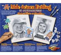 Schipper 602100371 Pinta por números, pinta tus favoritos en blanco y negro, pinta cuadros para adultos, incluidos paspartús, pinceles y pinturas acrílicas, 40 x 50 cm