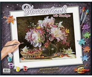 Navegador 609130773 - Pintar por Números - Ramo de Flores Con Cerezas - Nuevo