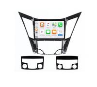 Navegador GPS Coche para Hyundai Sonata 6 YF 2009-2014 con Wireless Carplay Android Auto GPS WiFi RDS/FM SWC USB Cámara de Marcha Atrás Mic Navegación para, 8 Nuclear 4G＋64G