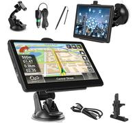 Navegador GPS de 7 pulgadas - Navegador por satélite de mapa del Reino Unido para coches, camiones y autobuses, pantalla táctil TFT HD HGV, instrucciones de giro de voz, búsqueda de código postal