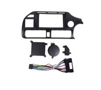 Navegador GPS estéreo for Coche Compatible con KIA Rio 2011-2014, Marco de Panel de Radio, Compatible con Tablero de 9 Pulgadas 2DIN Universal Radio Marco(Frame and Cables)