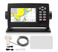 Navegador GPS marino XTevu, localizador de navegación con trazador de gráficos de 5 pulgadas con pantalla LCD, retroiluminación LED, IP64 a prueba de agua, posicionamiento de