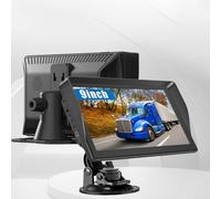 Navegador GPS para camión de 9 pulgadas con mapas fuera de línea de Europa, Reino Unido, Francia, actualizaciones de por vida, asistencia de carril, FM, guía de voz, para coche, camión, autobús, RV