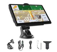 Navegador GPS para coche, de navegación de coche, 17,7 cm - Dispositivo táctil inteligente con pantalla de alta resolución y mapas para vehículo camión y viajes largos