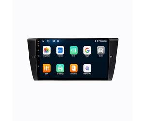 Navegador GPS Radio de Coche 2 DIN para BMW E90 3 Series E91 E92 E93 2006-2012 Soporta Bluetooth, Control Volante, USB, WiFi, 4G, Mirror-Link, GPS Navegador/Radio FM, 8 Nuclear 6G+128G