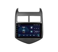 Navegador GPS Radio de Coche 2 DIN para Chevrolet Aveo Sonic 2011-2013 HD Pantalla Táctil+Llamadas Manos Libres Bluetooth+WiFi, Navegador GPS/Mandos Volantes, 4 Nuclear 1G+16G