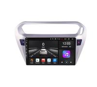Navegador GPS Radio de Coche 2 DIN para Peugeot 301 Citroen Elysee 2014-2018 HD Pantalla Tactil Radio Reproductor Reproductor de Internet, Bluetooth, WiFi, 8 Nuclear 6G+128G