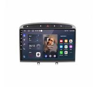 Navegador GPS Radio de Coche 2 DIN para Peugeot RCZ 308 SW 2007-2015 408 2012-2020 Autoradio Touchscreen Display Bluetooth Llamadas Manos Libres, Mirror Link, Navegación GPS, 4 Nuclear 4G+64G