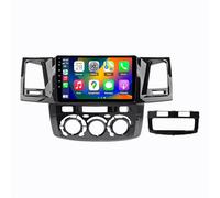Navegador GPS Radio de Coche 2 DIN para Toyota Fortuner Hilux Revo Vivo 2007-2015 Autoradio Touchscreen Display Bluetooth Llamadas Manos Libres, Mirror Link, Navegación, 8 Nuclear 6G+128G