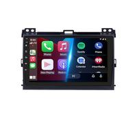 Navegador GPS Radio de Coche 2 DIN para Toyota Land Cruiser Prado 120 2004-2009 HD Pantalla Táctil+Llamadas Manos Libres Bluetooth+WiFi, Navegador GPS/Mandos Volantes, 4 Nuclear 1G+16G