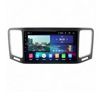 Navegador GPS Radio de Coche 2 DIN para Volkswagen VW Sharan 2012-2018 Enlace Espejo, Navegación, Siri, Aux, Bluetooth, Airplay, Lectura de Vídeo, Navegación, 4 Nuclear 4G+64G