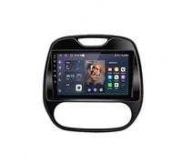 Navegador para Coche para Renault Captur Kaptur Clio Samsung QM3 2013-2016 con GPS, Navi, Carplay, Android Auto, Pantalla Táctil, WiFi, Bluetooth, FM Radio 4Gb+64Gb GPS, 4 Nuclear 2G＋32G