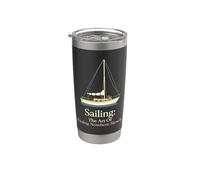 Navegando el arte de ir a ninguna parte lentamente Mariner de fin de semana Vaso térmico de acero inoxidable de doble pared
