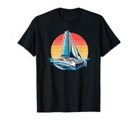 Navegando En El Paraíso Catamarán Camiseta