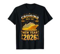 Navegando hacia el Año Nuevo 2026 Fiesta de Nochevieja Fiesta Familiar Camiseta