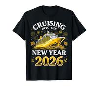 Navegando hacia el Año Nuevo 2026 Fiesta de Nochevieja Fiesta Familiar Camiseta