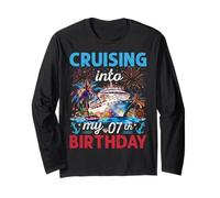Navegando hacia el Crucero de mi séptimo cumpleaños Cumpleaños de 7 años Manga Larga