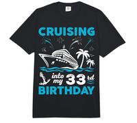 Navegando hacia mis 33 años de Vacaciones en Crucero Cuando cumplí 33 años Comfort Colors Adult Heavyweight T-Shirt