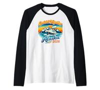 Navegando Juntos por Alaska 2026, Glaciar, Puesta de Sol y Naturaleza Camiseta Manga Raglan