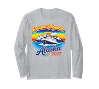 Navegando Juntos por Alaska 2027 Glacier Sunset Wilderness Trip Manga Larga