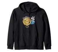 Navegando Latitudes Brújula Barco Bosquejo Vintage Arte Náutico Sudadera con Capucha