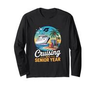 Navegando por el diseño de crucero escolar tropical de último año Manga Larga