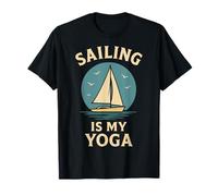 Navegar es mi yoga Capitán Barco Náutico Camiseta