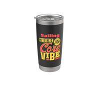 Navegar Fortalece mi energía Core Vibe Vaso térmico de acero inoxidable de doble pared