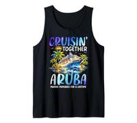 Naveguemos Juntos en el Crucero Aruba Dolphin Vacation Camiseta sin Mangas