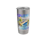 Naveguemos juntos en el crucero Aruba Dolphin Vacation Vaso térmico de acero inoxidable de doble pared