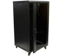 NavePoint 22U it - Soporte de Pared para Servidor de Red Datos gabinete Puerta de Cristal de Bloqueo de Ruedas