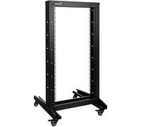 NavePoint 4 ft marco abierto 19 "22U Rack de servidor de red del relé de ruedas con ruedas