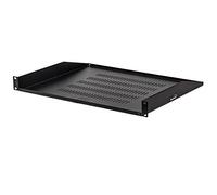 NavePoint Estante voladizo para servidores ventilados, Montaje en Rack de 19 Pulgadas, 1U, Negro, 350 mm de Profundidad