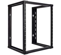 NavePoint marco abierto de montaje en pared 12u Rack de servidores de 19 "rosca 15 pulgadas Profundidad negro