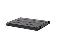 NavePoint se desliza de 19 pulgadas 1U Red armario estante de 600 mm de profundidad armario almacenaje negro