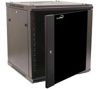NavePoint Servidor de Red para Montaje en Pared 12u 600 mm de Profundidad Armario Rack Gabinete Puerta de Cristal Lock