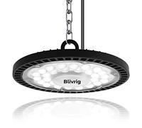 Naves Industriales LED 100W, Blivrig UFO Lámpara Alta Bahía, 10000LM Campana LED Industrial 6500K, Impermeable IP65, para Fábricas, Aeropuerto, Patio, Restaurante (1PCS, 100W)