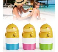 NAVESO 3 Piezas Aplicador Crema Solar, 100ml Aplicador de Crema Solar Niños, Aplicador Refillable Roll on Dispensador de Crema Solar Para Niños, Adultos y Viajes, B