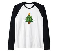 Navidad 67 Funny Gen Alpha Meme Zoomer Memes 6 7 Camiseta Manga Raglan