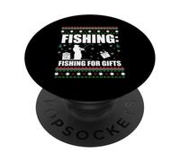 Navidad, Amor Y Pesca - Alegría Festiva para Los Pescadores PopSockets PopGrip Adhesivo