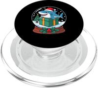 Navidad Bola de Nieve Tiburón X-Mas Tiburones PopSockets PopGrip para MagSafe