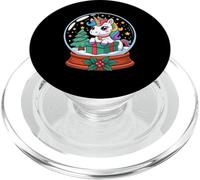 Navidad Bola de Nieve Unicornio X-Mas Unicornios PopSockets PopGrip para MagSafe