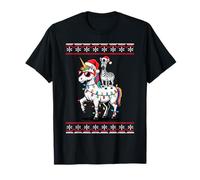 Navidad Cebra Unicornio Gafas De Sol Cebras Camiseta