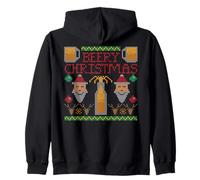 Navidad Cerveza Feliz Cerveza Navidad Santa Claus Vacaciones Sudadera con Capucha