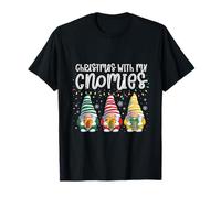Navidad con mis gnomios, Elfo navideño, Papá Noel Camiseta