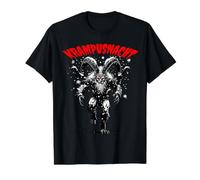 Navidad de Krampusnacht Se Acerca la Noche de Krampus: Espeluznante Navidad Camiseta gráfica económica, Hombre, Negro, S